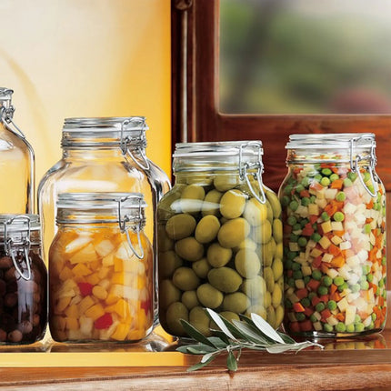 GGM Gastro (6 pcs) Bormioli Rocco | Clip Top Preserve Jar - DUBLIN - 750ml - with Clip Top Lid