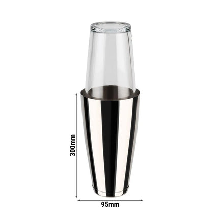 GGM Gastro (6 pcs) Boston Can Set - 2-piece set - Stainless steel & glass - 0.7L