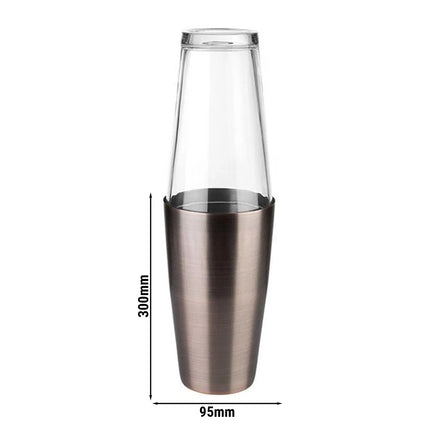 GGM Gastro (6 pcs) Boston Cocktail Shaker - 2-piece set - Copper - 0.7L