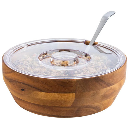 GGM Gastro (6 pcs) Bowl - ACACIA - Wood - 2.5L - 250x250mm - Depth: 85mm - Brown
