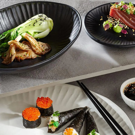GGM Gastro (6 pcs) Bowl - AIKO - Melamine - 1.2L - square - 205x205mm - Depth: 80mm - Black