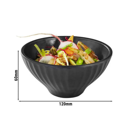 GGM Gastro (6 pcs) Bowl - AIKO - Melamine - 200ml - square - 120x120mm - Depth: 60mm - Black