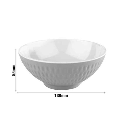 GGM Gastro (6 pcs) Bowl - ASIA PLUS - Melamine - 0.35L - 130x130mm - Depth: 55mm - White