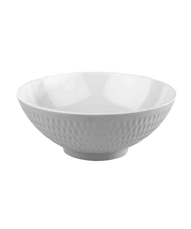 GGM Gastro (6 pcs) Bowl - ASIA PLUS - Melamine - 1.1L - square - 200x200mm - Depth: 80mm - White/Grey