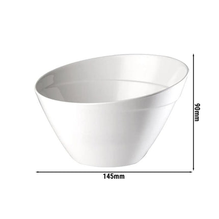 GGM Gastro (6 pcs) Bowl - BALANCE - Melamine - 0.40L - square - 145x145mm - Depth: 90mm - White