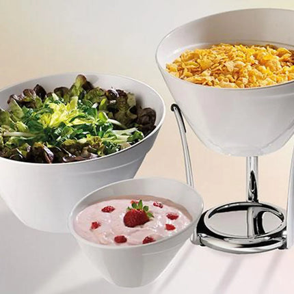 GGM Gastro (6 pcs) Bowl - BALANCE - Melamine - 0.40L - square - 145x145mm - Depth: 90mm - White