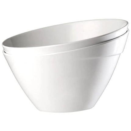 GGM Gastro (6 pcs) Bowl - BALANCE - Melamine - 2.5L - 245x245mm - Depth: 150mm - White