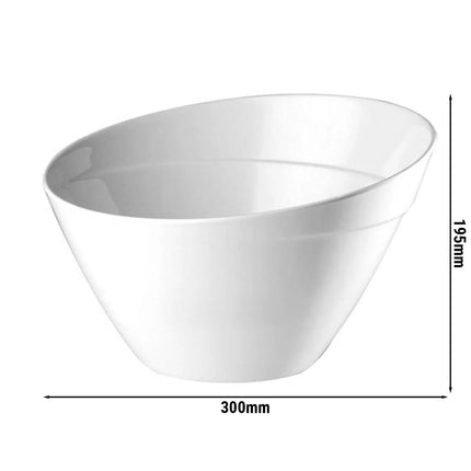GGM Gastro (6 pcs) Bowl - BALANCE - Melamine - 5L - 300x300mm - Depth: 195mm - White