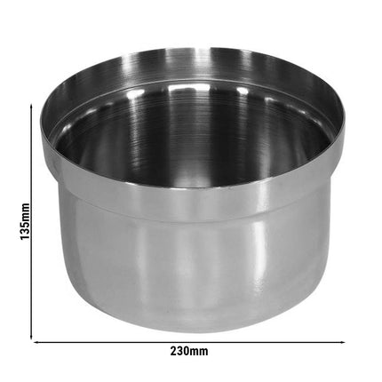GGM Gastro (6 pcs) Bowl - BRIDGE - Stainless Steel - 230x230mm - Depth: 135mm - square