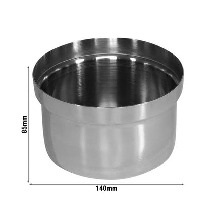 GGM Gastro (6 pcs) Bowl - BRIDGE - Stainless Steel - square - 140x140mm - Depth: 85mm
