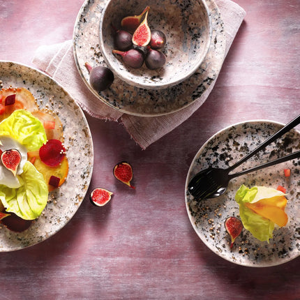 GGM Gastro (6 pcs) Bowl - CONFETTI - Stoneware - round - Ø 140mm - Pink