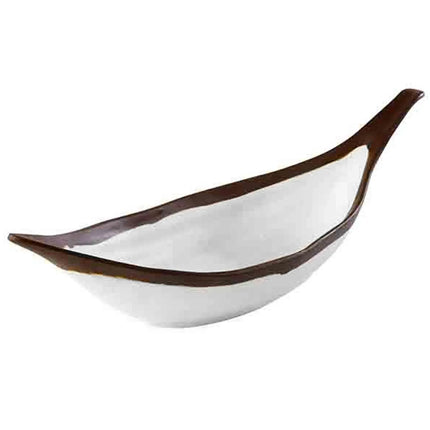 GGM Gastro (6 pcs) Bowl - CROCKER - Melamine - 0.17L - 305x100mm - Depth: 75mm - White/Brown