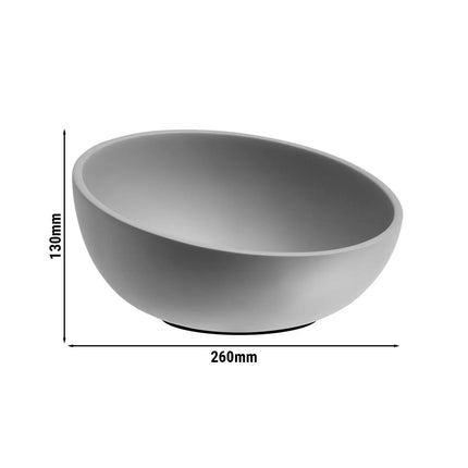 GGM Gastro (6 pcs) Bowl - ELEMENT - Concrete - 1.7L - square - 260x260mm - Depth: 130mm - Grey