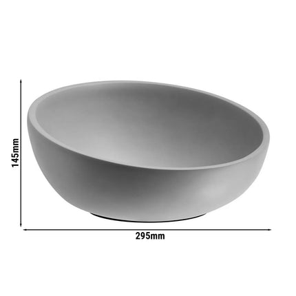 GGM Gastro (6 pcs) Bowl - ELEMENT - Concrete - 2.5L - square - 295x295mm - Depth: 145mm - Grey