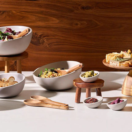 GGM Gastro (6 pcs) Bowl - ELEMENT LOOK - Melamine - 1.45L - 260x260mm - Depth: 125mm - Grey