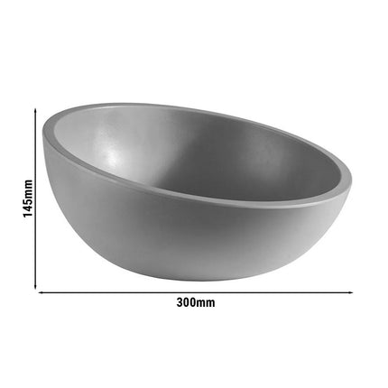 GGM Gastro (6 pcs) Bowl - ELEMENT LOOK - Melamine - 2.3L - square - 300x300mm - Depth: 145mm - Grey