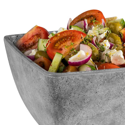 GGM Gastro (6 pcs) Bowl - ELEMENT - Melamine - 1.5L - square - 190x190mm - Depth: 90mm - Grey