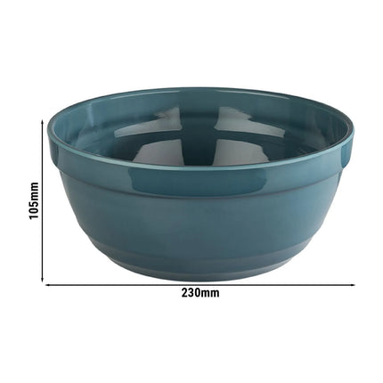 GGM Gastro (6 pcs) Bowl - EMMA - Melamine - 2.3L - round - Ø 230mm - Depth: 105mm - Blue