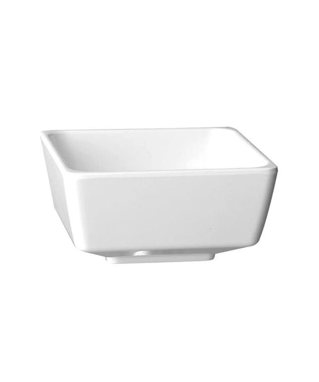 GGM Gastro (6 pcs) Bowl - FLOAT - Melamine - 0.5L - square - 125x125mm - Depth: 60mm - White