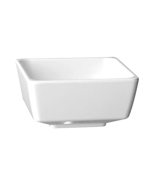 GGM Gastro (6 pcs) Bowl - FLOAT - Melamine - 1.9L - square - 190x190mm - Depth: 95mm - White