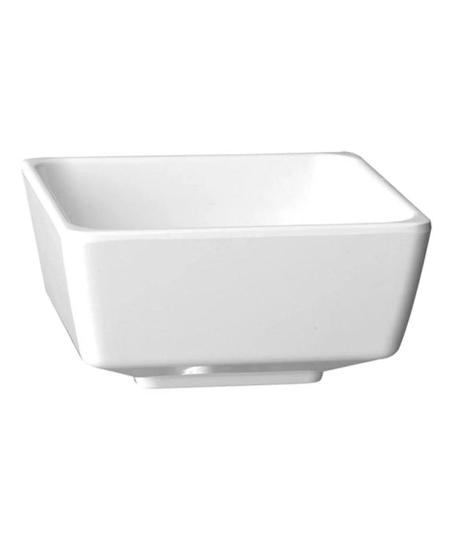 GGM Gastro (6 pcs) Bowl - FLOAT - Melamine - 4.7L - square - 250x250mm - Depth: 120mm - White