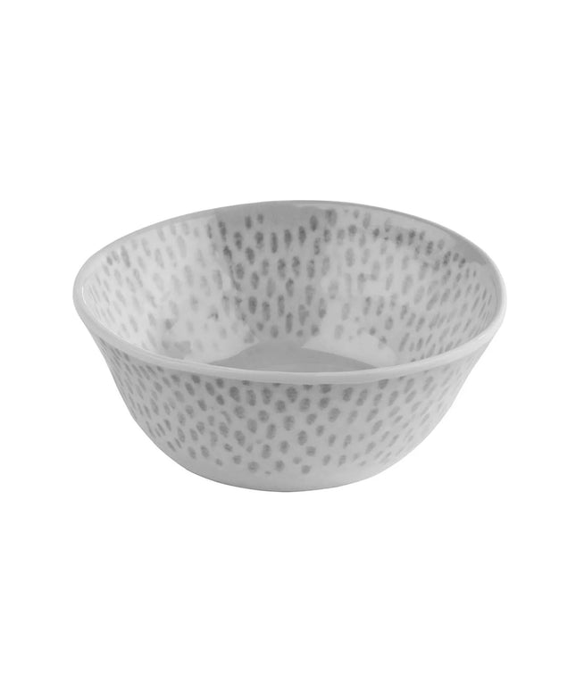 GGM Gastro (6 pcs) Bowl - FOOTMARK - Melamine - 0.25L - square - 130x130mm - Depth: 55mm - White/Grey