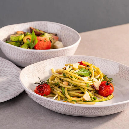 GGM Gastro (6 pcs) Bowl - FOOTMARK - Melamine - 600ml - 180x180mm - Depth: 55mm - White