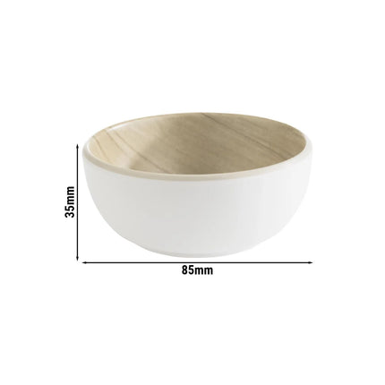 GGM Gastro (6 pcs) Bowl - FRIDA - Melamine - 0.10L - round - Ø 85mm - White