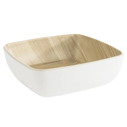 GGM Gastro (6 pcs) Bowl - FRIDA - Melamine - 0.37L - square - 125x125mm - Depth: 45mm - White