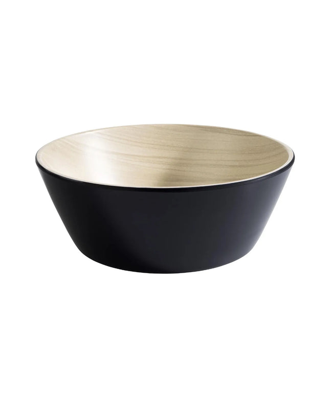 GGM Gastro (6 pcs) Bowl - FRIDA - Melamine - 1.2L - square - 200x200mm - Depth: 75mm - Black