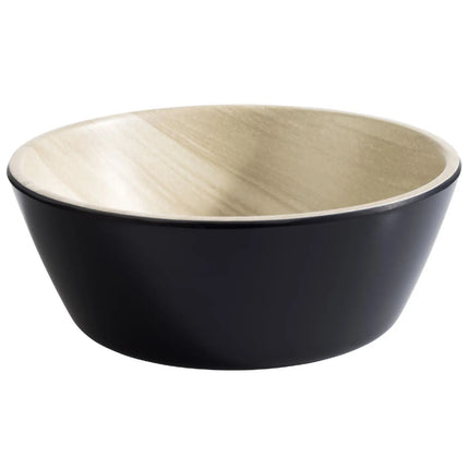 GGM Gastro (6 pcs) Bowl - FRIDA - Melamine - 1.2L - square - 200x200mm - Depth: 75mm - Black