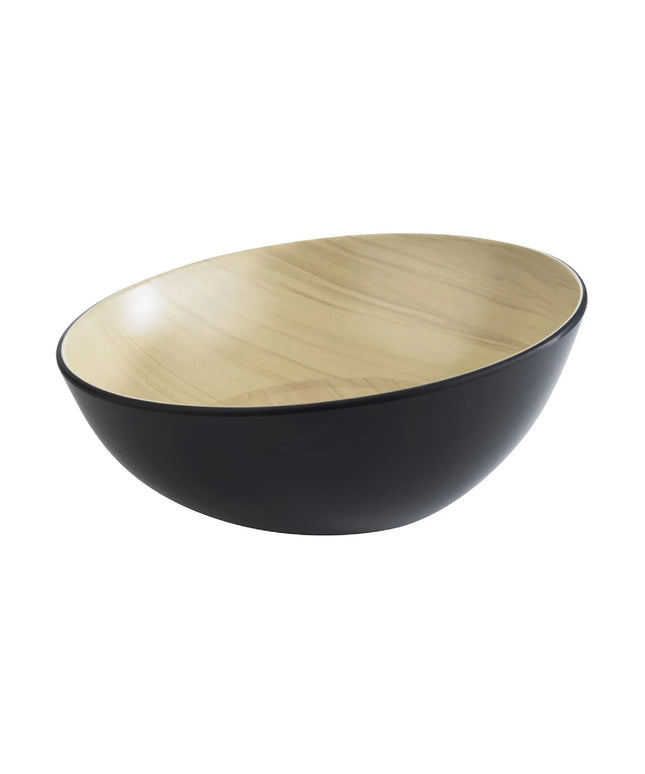 GGM Gastro (6 pcs) Bowl - FRIDA - Melamine - 1.6L - round - Ø 250mm - Black & Beige