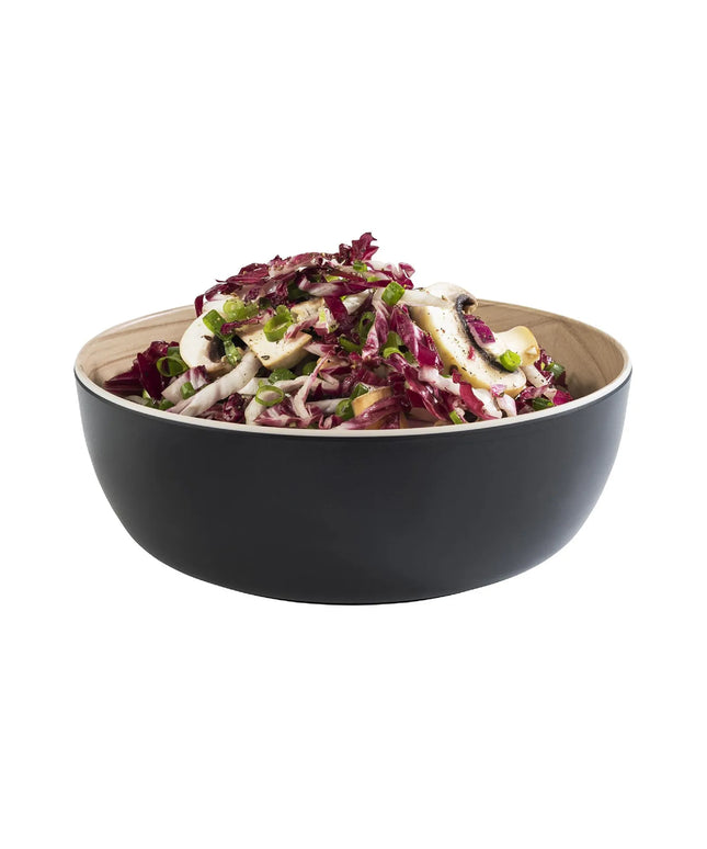 GGM Gastro (6 pcs) Bowl - FRIDA - Melamine - 1.8L - 215x215mm - Depth: 75mm - Black & Beige