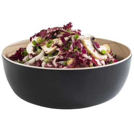 GGM Gastro (6 pcs) Bowl - FRIDA - Melamine - 1.8L - 215x215mm - Depth: 75mm - Black & Beige