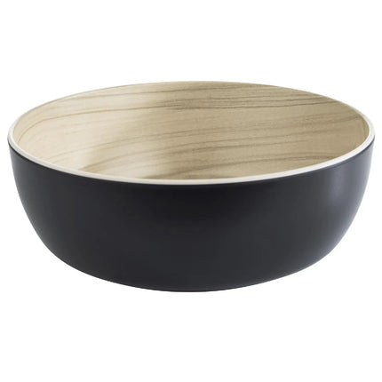 GGM Gastro (6 pcs) Bowl - FRIDA - Melamine - 1.8L - 215x215mm - Depth: 75mm - Black & Beige