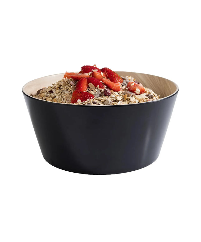 GGM Gastro (6 pcs) Bowl - FRIDA - Melamine - 2.2L - square - 220x220mm - Depth: 105mm - Black & Beige