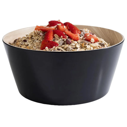 GGM Gastro (6 pcs) Bowl - FRIDA - Melamine - 2.2L - square - 220x220mm - Depth: 105mm - Black & Beige