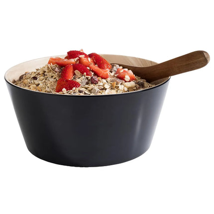 GGM Gastro (6 pcs) Bowl - FRIDA - Melamine - 2.2L - square - 220x220mm - Depth: 105mm - Black & Beige