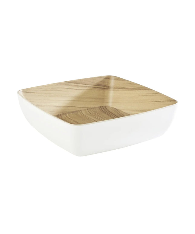 GGM Gastro (6 pcs) Bowl - FRIDA - Melamine - 2.65L - square - 250x250mm - Depth: 75mm - White