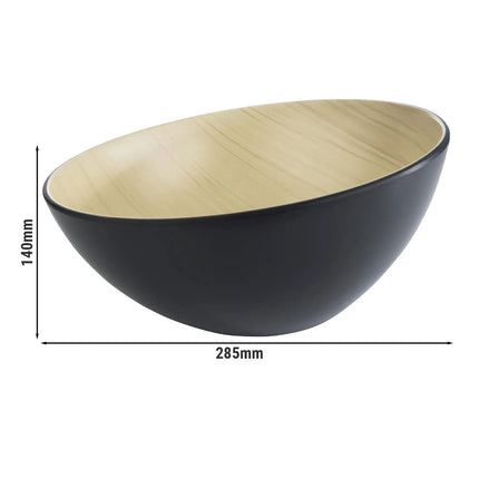GGM Gastro (6 pcs) Bowl - FRIDA - Melamine - 2.6L - Black