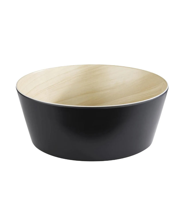 GGM Gastro (6 pcs) Bowl - FRIDA - Melamine - 3.4L - 265x265mm - Depth: 105mm - Black & Beige