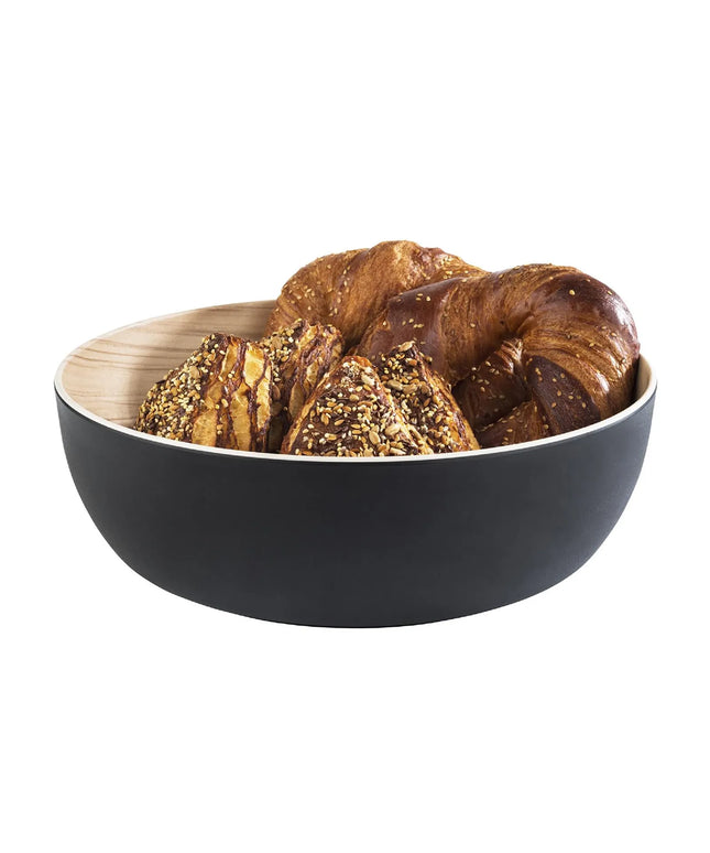 GGM Gastro (6 pcs) Bowl - FRIDA - Melamine - 4.7L - 300x300mm - Depth: 95mm - Black & Beige