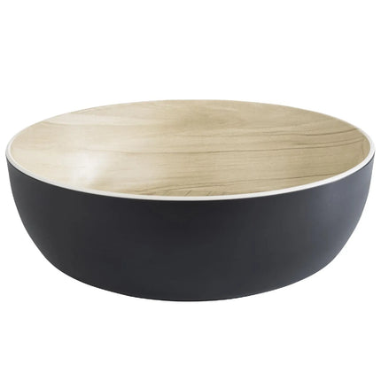 GGM Gastro (6 pcs) Bowl - FRIDA - Melamine - 4.7L - 300x300mm - Depth: 95mm - Black & Beige