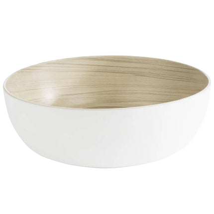 GGM Gastro (6 pcs) Bowl - FRIDA - Melamine - 4.7L - 300x300mm - Depth: 95mm - White/Beige