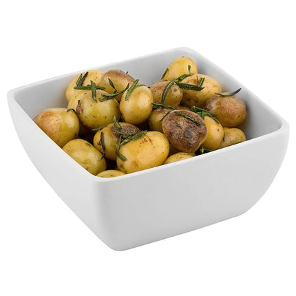 GGM Gastro (6 pcs) Bowl - FRIENDLY - PET - 0.14L - square - 90x90mm - Depth: 40mm - White