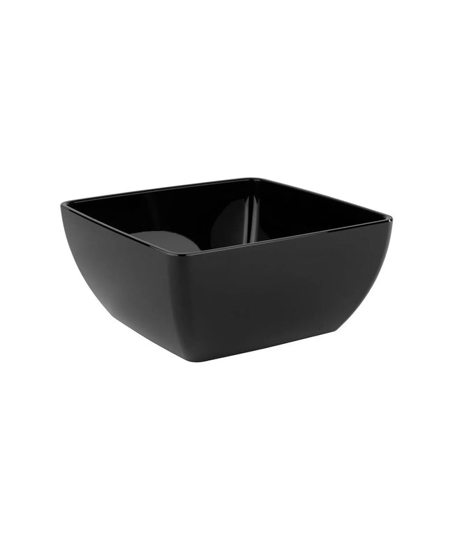 GGM Gastro (6 pcs) Bowl - FRIENDLY - PET - 0.40L - square - 125x125mm - Depth: 65mm - Black