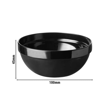 GGM Gastro (6 pcs) Bowl - FRIENDLY - PET - 150ml - round - Ø 100mm - Depth: 45mm - Black
