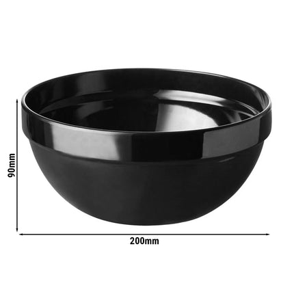 GGM Gastro (6 pcs) Bowl - FRIENDLY - PET - 1.8L - round - Ø 200mm - Black