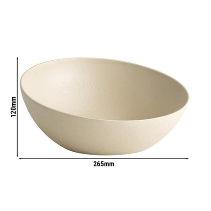 GGM Gastro (6 pcs) Bowl - FROSTFIRE - Aluminium - 1.9L - 265x265mm - Depth: 120mm - Beige