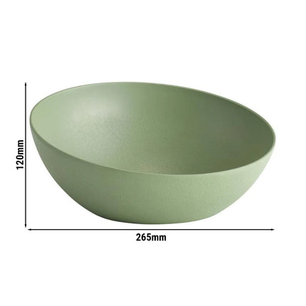GGM Gastro (6 pcs) Bowl - FROSTFIRE - Aluminium - 1.9L - 265x265mm - Depth: 120mm - Green